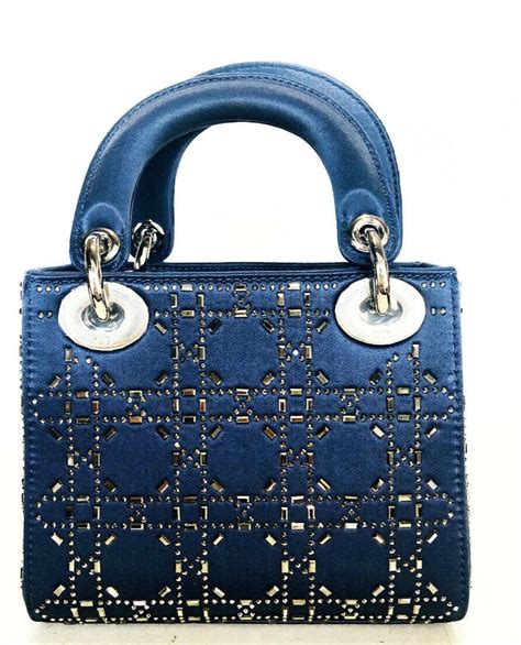 lady dior mini vernis|Mini Lady Dior Bag Satin Embroidered with Blue Sequins with .